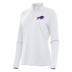 Buffalo Bills Antigua Women's Reprocess Quarter-Zip Top White - NFL