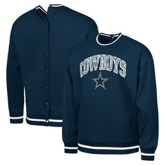 Dallas Cowboys G-III Sports by Carl Banks Adaptive Blocker Fleece Pullover Sweatshirt Navy - NFL
