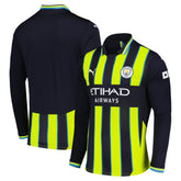 Puma Manchester City 2024/25 Away Replica Long Sleeve Jerseys - Navy