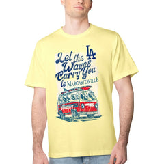 Los Angeles Dodgers Margaritaville Bus Waves Graphic T-Shirt for sale