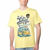 Milwaukee Brewers Margaritaville Bus Waves Graphic T-Shirt On Sale