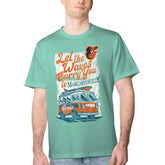 Baltimore Orioles Margaritaville Bus Waves Graphic T-Shirt discount