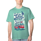 Los Angeles Dodgers Margaritaville Bus Waves Graphic T-Shirt Online