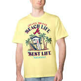 Atlanta Braves Margaritaville Beach Hut Graphic T-Shirt Sale