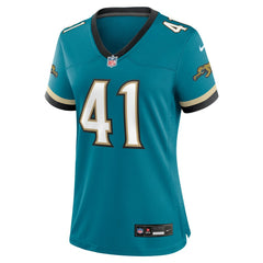 Josh Hines-Allen Jacksonville Jaguars Women's Prowler Throwback Game Jersey Teal - Nike