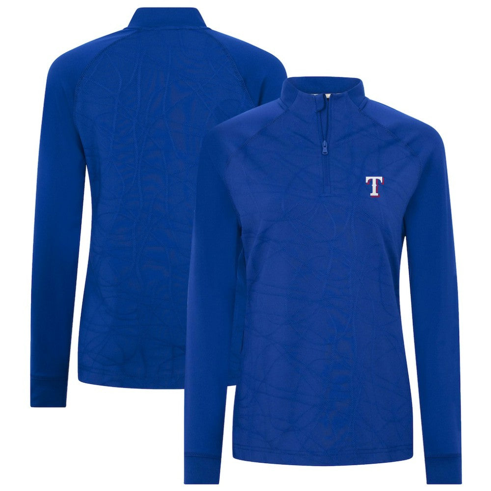 Texas Rangers Levelwear Women's Amethyst Insignia 2.0 Quarter-Zip Jacket On Sale
