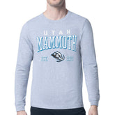 Utah Mammoth - Starter Retro Graphic Long Sleeve T-Shirt Heather Gray
