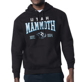 Utah Mammoth - Starter Retro Graphic Fleece Pullover Hoodie Black
