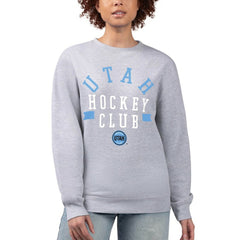 Utah Mammoth - G-III 4Her by Carl Banks Women's Graphic Pullover Sweatshirt Heather Gray