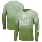 NBA - Boston Celtics Sportiqe Unisex Sun Fade Vintage Mohave Long Sleeve T-Shirt - Olive