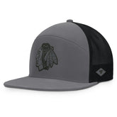Chicago Blackhawks Fanatics Fairweather Adjustable Hat Charcoal