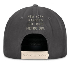 New York Rangers Fanatics Closer Adjustable Hat Charcoal