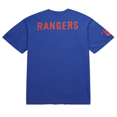 Mark Messier New York Rangers Mitchell & Ness NHL Ultimate Player Vintage Logo T-Shirt Blue
