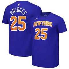 Nike - Mikal Bridges New York Knicks Unisex Name & Number T-Shirt - Blue