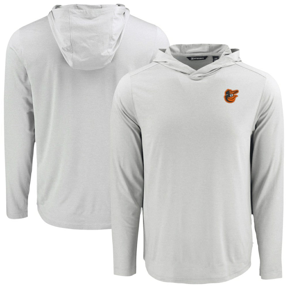 Baltimore Orioles Cutter & Buck Coastline Epic Comfort Recycled Eco Hoodie Long Sleeve T-Shirt Lifestyle