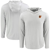 Baltimore Orioles Cutter & Buck Coastline Epic Comfort Recycled Eco Hoodie Long Sleeve T-Shirt Lifestyle
