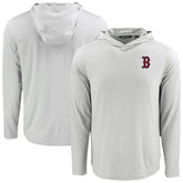 Boston Red Sox Cutter & Buck Coastline Epic Comfort Recycled Eco Hoodie Long Sleeve T-Shirt On Sale