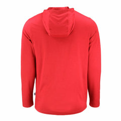 Cincinnati Reds Cutter & Buck Coastline Epic Comfort Recycled Eco Hoodie Long Sleeve T-Shirt Clearance