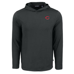 Cincinnati Reds Cutter & Buck Coastline Epic Comfort Recycled Eco Hoodie Long Sleeve T-Shirt Sale