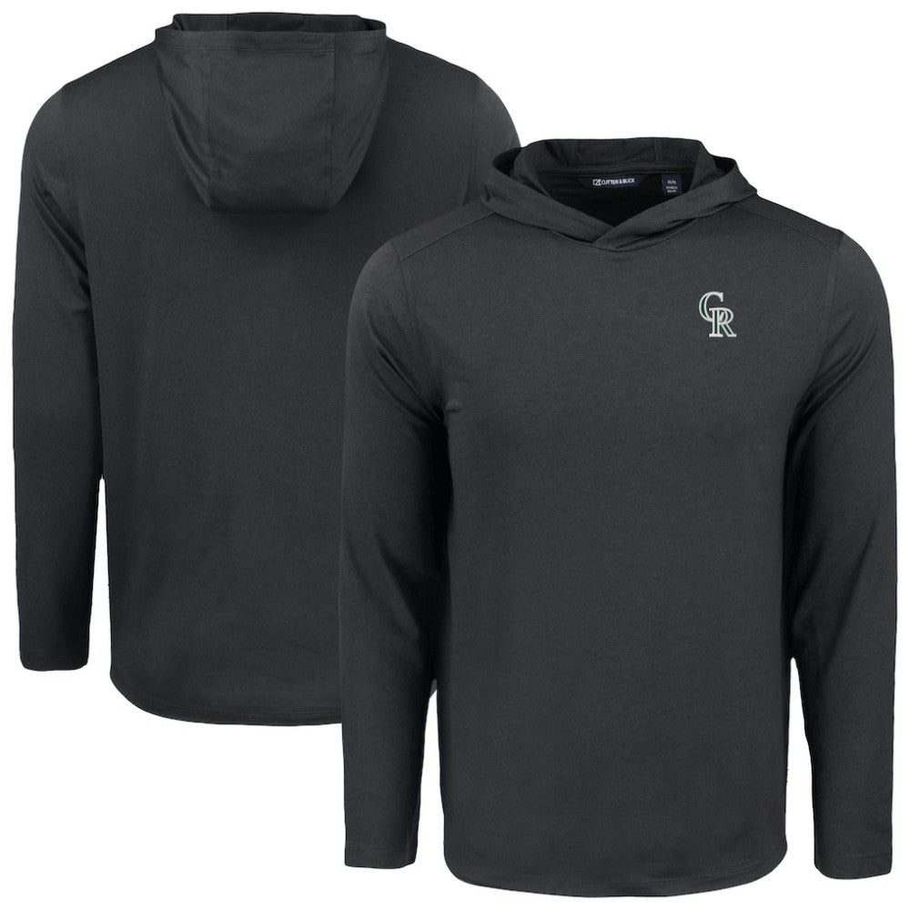 Colorado Rockies Cutter & Buck Coastline Epic Comfort Recycled Eco Hoodie Long Sleeve T-Shirt Near Me
