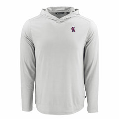 Los Angeles Angels Cutter & Buck Coastline Epic Comfort Recycled Eco Hoodie Long Sleeve T-Shirt Clearance