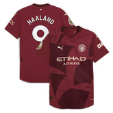 Puma Erling Haaland Manchester City 2024/25 Third Player Jerseys - Burgundy