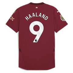 Puma Erling Haaland Manchester City 2024/25 Third Player Jerseys - Burgundy