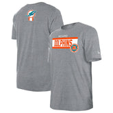 Miami Dolphins New Era 3rd Down High Density Print T-Shirt Gray - NFL