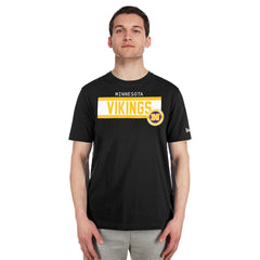 Minnesota Vikings New Era 3rd Down High Density Print T-Shirt Black - NFL