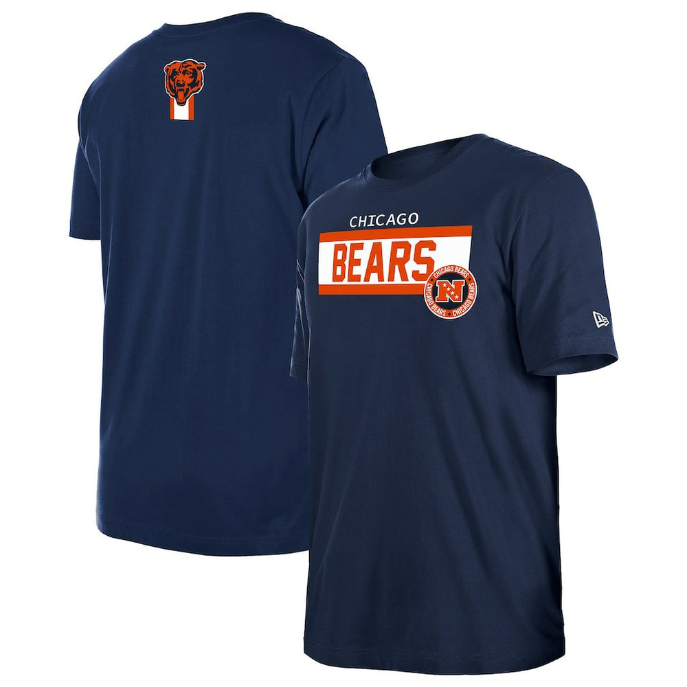 Chicago Bears New Era 3rd Down High Density Print T-Shirt Navy - NFL