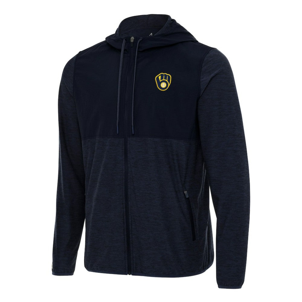 Milwaukee Brewers Antigua Sway Full-Zip Hoodie for sale