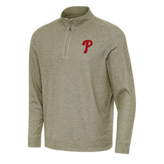 Philadelphia Phillies Antigua Subtle Quarter-Zip Sweatshirt Clearance