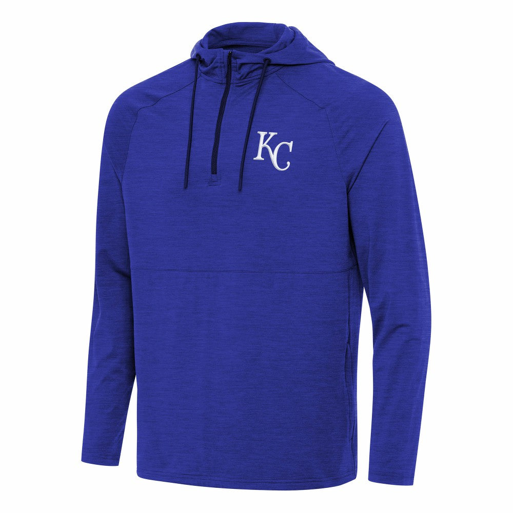 Kansas City Royals Antigua Spikes Quarter-Zip Pullover Hoodie Sale