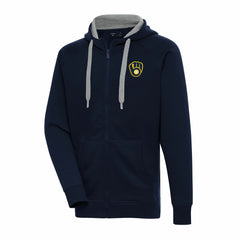 Milwaukee Brewers Antigua Big & Tall Victory Full-Zip Hoodie Jacket discount