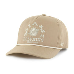 Miami Dolphins '47 Canyon Ranchero Hitch Adjustable Hat Khaki - 47 brand