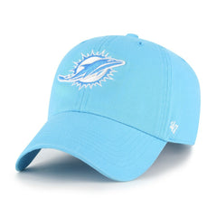 Miami Dolphins '47 Women's Bright Side Clean Up Adjustable Hat Blue - 47 brand