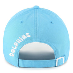 Miami Dolphins '47 Women's Bright Side Clean Up Adjustable Hat Blue - 47 brand