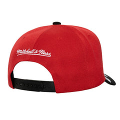 New Jersey Devils - Mitchell & Ness Underarch Two-Tone Pro Crown Snapback Hat Red/Black