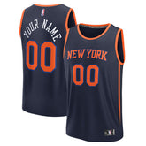 Fanatics - New York Knicks Fast Break Custom Jersey - Statement Edition - Navy