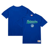 Mitchell & Ness - Minnesota Timberwolves Hardwood Classics Felt Applique Slub T-Shirt - Blue