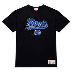 Mitchell & Ness - Orlando Magic Hardwood Classics Felt Applique Slub T-Shirt - Black