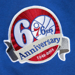 Mitchell & Ness - Philadelphia 76ers Hardwood Classics All Over 4.0 Pullover Sweatshirt - Heather Gray
