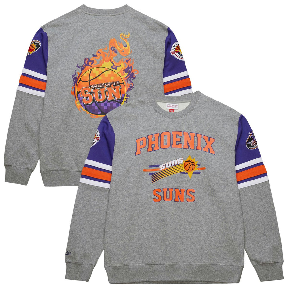 Mitchell & Ness - Phoenix Suns Hardwood Classics All Over 4.0 Pullover Sweatshirt - Heather Gray