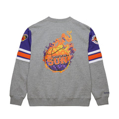 Mitchell & Ness - Phoenix Suns Hardwood Classics All Over 4.0 Pullover Sweatshirt - Heather Gray