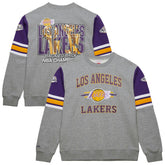 Mitchell & Ness - Los Angeles Lakers Hardwood Classics All Over 4.0 Pullover Sweatshirt - Heather Gray