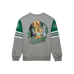 Mitchell & Ness - Boston Celtics Hardwood Classics All Over 4.0 Pullover Sweatshirt - Heather Gray