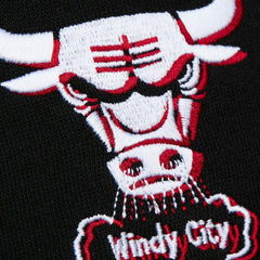 Mitchell & Ness - Chicago Bulls Women's Hardwood Classics Cropped Pullover Hoodie - Black