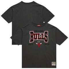 Mitchell & Ness - Chicago Bulls Women's Hardwood Classics Oversized Boyfriend T-Shirt - Charcoal