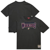 Mitchell & Ness - Golden State Warriors Women's Hardwood Classics Oversized Boyfriend T-Shirt - Charcoal