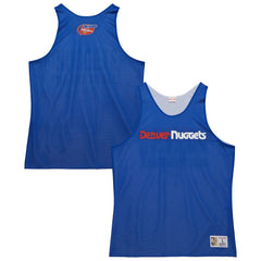 Mitchell & Ness - Denver Nuggets Hardwood Classics Reversible Mesh Practice Jersey - Royal/White